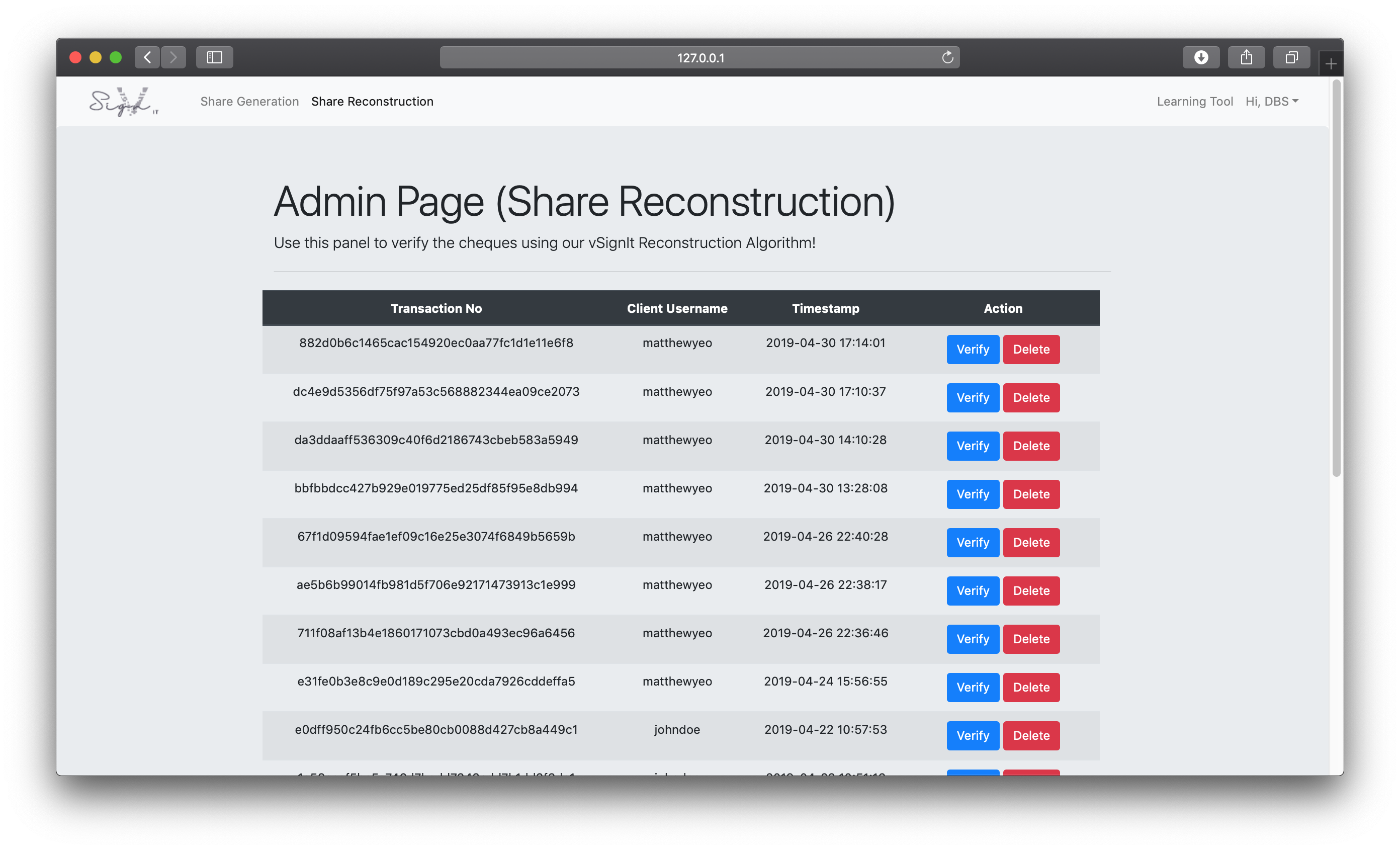 Share-Reconstruction