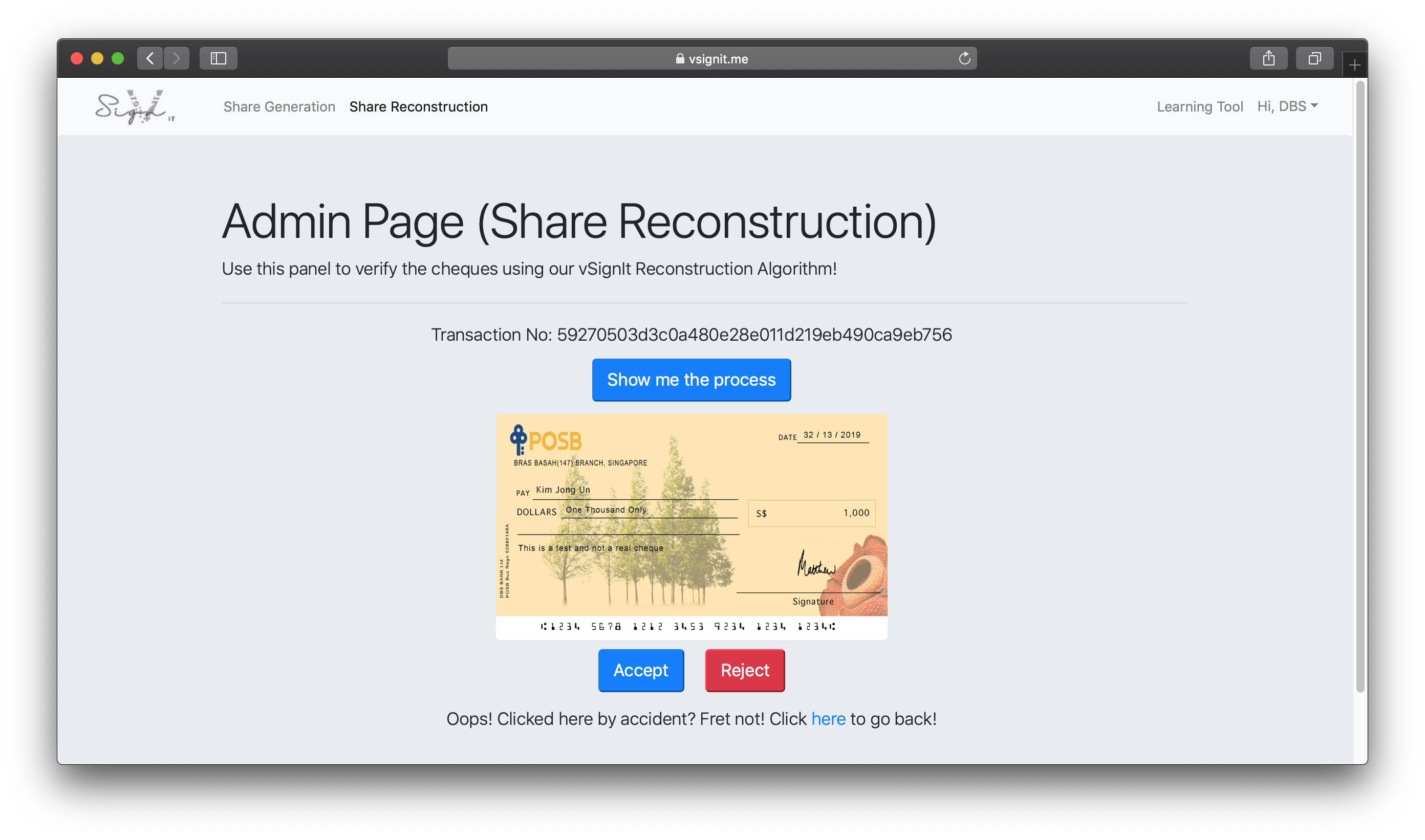 Share-Verification